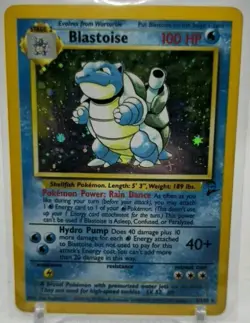 Pokemon Blastoise 2/102 Base Set Holo Rare 1999 Vintage Original - Image 1