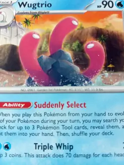 Lot of 2 Pokemon TCG; Paradox Rift - Wiglett 52/182, Wugtrio 53/182 - Image 5