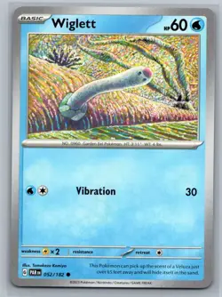 Wiglett 52/182 Paradox Rift Common Pokemon TCG 2023 - Image 1