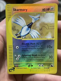 2003 Pokemon Skyridge Skarmory Reverse Holo #97/144 - Image 1