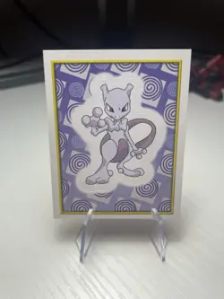 2000 Mewtwo Pokemon Sticker Topps Merlin Nintendo #106 NM - Image 1