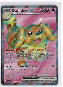 Pokemon TCG Dachsbun ex (Full Art) 160/142 Sv07: Stellar Crown Ultra Rare - Image 1