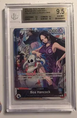 2025 Boa Hancock (L) One Piece TCG OP07-038 CC Exclusive - BGS 9.5 GEM MINT - Image 1