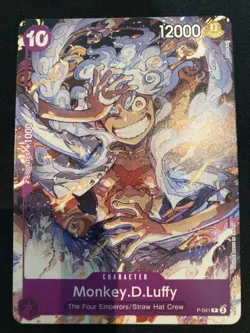 Monkey.D.Luffy P-041 - Starter Deck 18: PURPLE Monkey.D.Luffy Promo Near-Mint - Image 4