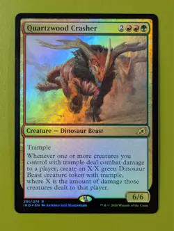 FOIL Quartzwood Crasher x1 Ikoria: Lair of Behemoths 1x MTG Magic the Gathering - Image 1
