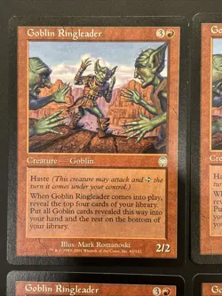 4x Goblin Ringleader Apocalypse Mtg Magic the Gathering LP - Image 2