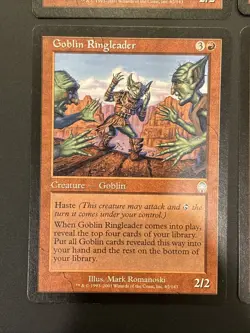 4x Goblin Ringleader Apocalypse Mtg Magic the Gathering LP - Image 4