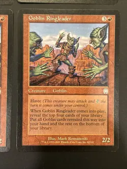 4x Goblin Ringleader Apocalypse Mtg Magic the Gathering LP - Image 5
