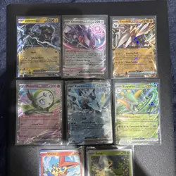 Pokemon Black Bolt Zekrom EX Kyurem ex Victini promo and 8 cards total - Image 2