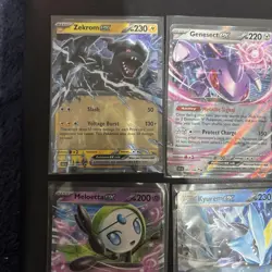 Pokemon Black Bolt Zekrom EX Kyurem ex Victini promo and 8 cards total - Image 5