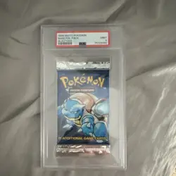 Wizards of the Coast 1999 Pokemon Base Set Blastoise Booster Pack PSA 9 - Image 1