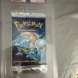 Wizards of the Coast 1999 Pokemon Base Set Blastoise Booster Pack PSA 9 - Image 4