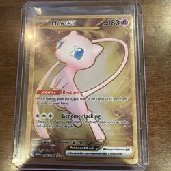 Pokemon TCG Mew EX Metal Gold NM 205/165 Scarlet & Violet 151 Promo Card - Image 1