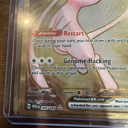 Pokemon TCG Mew EX Metal Gold NM 205/165 Scarlet & Violet 151 Promo Card - Image 5