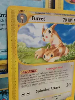 Pokemon Card (Non-Holographic) Furret Aquapolis Series Ereader 48/147 - Image 2