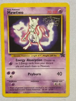 Mewtwo 3 Promo Wizards Black Star Promos Pokemon Heavily Played - Image 1