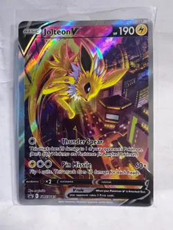 Jolteon V Pokemon Black Star Promo SWSH 183 NM Near Mint Full Art Rare - Image 1