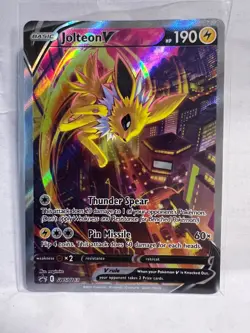Jolteon V Pokemon Black Star Promo SWSH 183 NM Near Mint Full Art Rare - Image 3