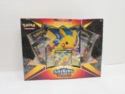 Pokemon Pikachu v Collection Box Shining Fates 2021 New Sealed - Image 1
