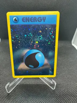 Pokemon Pokemon Vintage WoTC Energy Water Holo with 2 Swirls LP/NM - Image 1