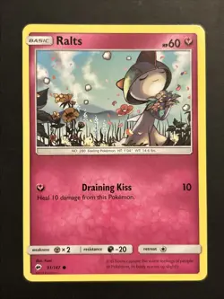 Ralts SM Burning Shadows Pokemon TCG NM 91/147 Sun & Moon - Image 1