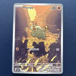 Pokemon TCG Phanpy Illustration Rare Surging Sparks 205/191 NM Condition - Image 1