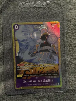 One Piece Gum-Gum Jet Gatling Alt Art OP03-072 R Best Vol. 2 PRB-02 English - Image 1