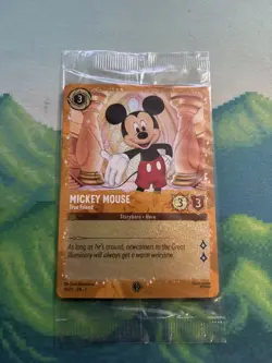Disney Lorcana Mickey Mouse True Friend Glimmer Foil Promo 36/P2 Sealed RARE - Image 1