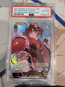 PSA 10 Sweet Girlfriend Roboco 073 SSP Signed hololive Japanese Weiss Schwarz - Image 1