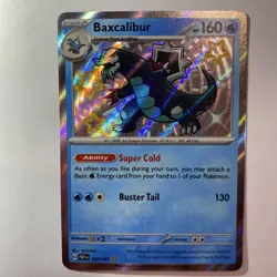 Pokemon TCG Baxcalibur 130/091 S&V Paldean Fates Shiny Holo Rare Card Near Mint - Image 2