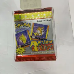 Pokemon Action Flipz Premier Edition 10 -4 packs Card 1999 SEALED Nintendo - Image 4
