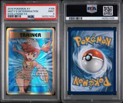 Pokemon TCG Misty's Determination XY Evolutions Full Art Holo Card PSA 9 108/108 - Image 3