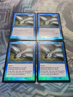 4X Foil Mulldrifter Time Spiral Remastered Retro (3X Tiny Indent & 1X EX/LP-) - Image 1