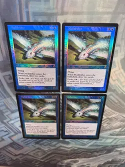 4X Foil Mulldrifter Time Spiral Remastered Retro (3X Tiny Indent & 1X EX/LP-) - Image 3