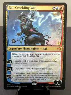 NM Prerelease Foil Ral, Crackling Wit, MTG, Bloomburrow, Magic, 230 - Image 1