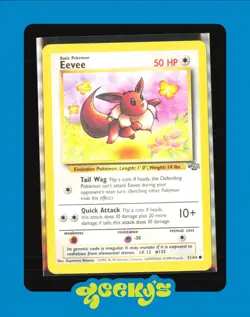 Pokemon TCG Eevee 51/64 Jungle Base Set - Image 1