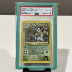 2000 POKEMON GYM CHALLENGE HOLO #4 ERIKA'S VENUSAUR PSA 8 - SWIRL! - Image 1