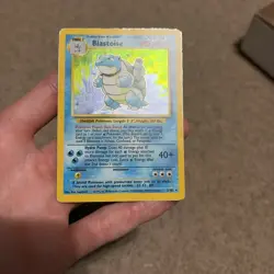 Pokemon Blastoise 2/102 Base Set Holo Rare 1999 Stage 2 HP100 - Image 1