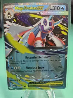Mega Froslass Ex 047/217 Double Rare Ascended Heroes Pokemon card Tcg English - Image 1