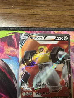 Pokemon TCG Melmetal v Full Art Holo Ultra Rare Card Pokemon Go 075/078 - Image 3