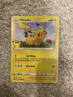 Pokemon 25th Anniversary General Mills Promo Pikachu Foil Card SWSH039 - Image 1