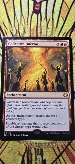 Collective Inferno Lorwyn Eclipsed Regular Enchantment Rare MTG NM - Image 1