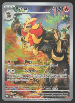 Pyroar 200/193 Illustration Rare Pokemon TCG Paldea Evolved NM - Image 1