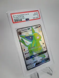 Espeon GX Full Art #SV60 Hidden Fates Shiny Vault Pokemon PSA 10 GEM 2019 - Image 2
