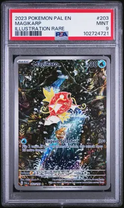 PSA 9 Magikarp Illustration Rare 203/193 Pokemon Paldean Evolved English Mint - Image 1