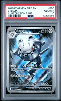 PSA 10 Steelix 150/132 IR Illustration Rare MEG-EN Mega Evolution Pokemon 2025 - Image 1