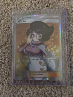 Wicke (Full Art) Ultra Rare Holo SM - Burning Shadows 147/147 MP Pokemon TCG - Image 1