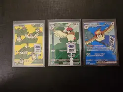 Pidgeot EX 225/197 Pidgeotto 208 Pidgey 207 Pokemon Obsidian Flames NM - Image 1