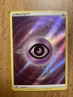 Psychic Energy Texture Full Art Holo Ultra Rare Crown Zenith 156/159 Pokemon TCG - Image 1