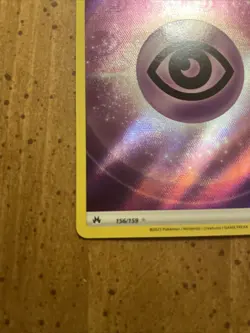 Psychic Energy Texture Full Art Holo Ultra Rare Crown Zenith 156/159 Pokemon TCG - Image 5